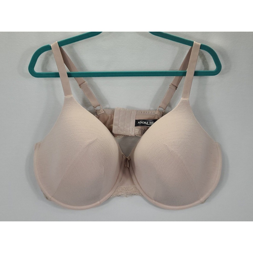 Adore‎ Me Women's Beige Full Coverage Underwire Bra with lace trim 46DDD